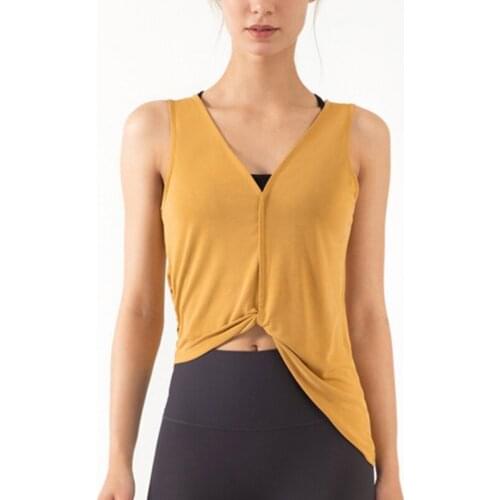 Summer Sleeveless Yoga Vest Sport Singlet Women Athletic Fitness Sport Tank Tops Gym Running Training Yoga Double-sided