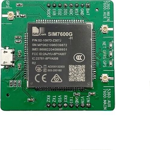 SIMCOM SIM7600G-H R2 development board LTE Cat 4 module LTE-FDD B1/B2/B3/B4/B5/B7/B8/B12/B13/B18/B19/B20/B25/B26/B28