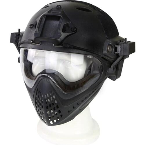 Easy loading and unloading mask integrated helmet WST Navigator helmet camouflage version