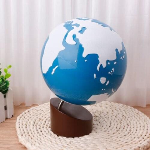 Montessori Geography Material Globe Of World Parts Kids Early Learning Toy