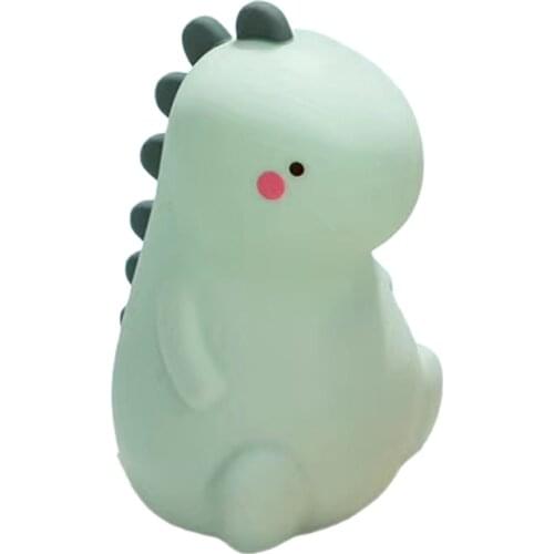 Dinosaur Night Light for Kids Cute Color Changing Silicone Baby Touch Sensor Portable Rechargeable LED Nursery Lamp