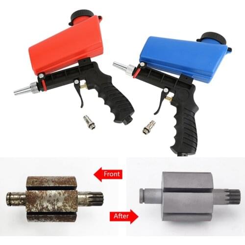 Portable Gravity Sandblasting Guns Pneumatic Small Air Sand Blasting Machine Spray Gun Adjustable Pneumatic Tool Sandblaster