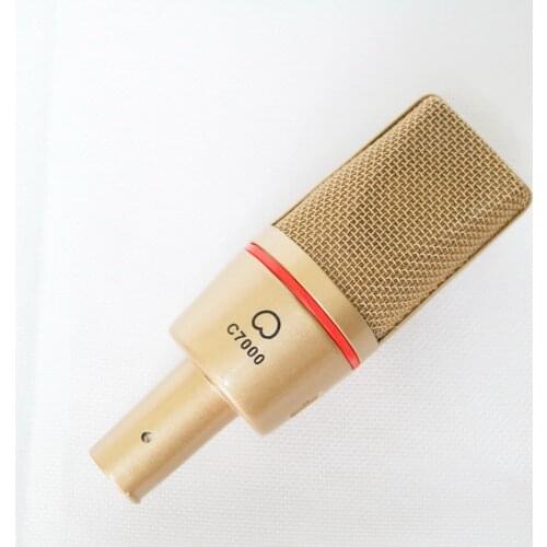 Professional C7000 Condenser Microphone Live Recording Stage Studio Large Diaphragm Mic with Shock Mount Flight Case
