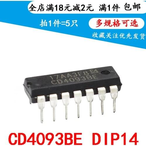 CD4093 CD4093BE DIP-14 Direct Plunger with Non-trigger (5 PCS)
