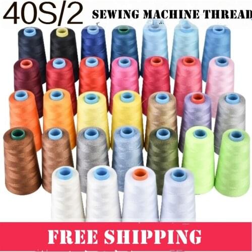 Free Shipping Sewing Machine Thread & Overlocker Thread Polyester 3000m x 4 REELS Top Quality - Many Colors for Choose CR-865