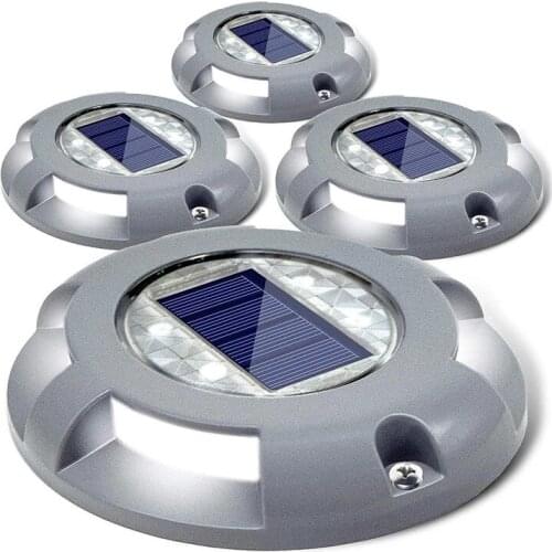 Solar Ground Lights Solar Driveway Light Outdoor Garden Stair Deck Light Waterproof In-Ground Lamp Yard Path Markers Solar Light