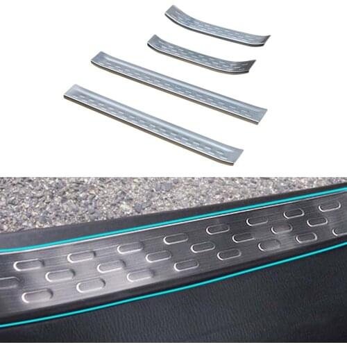 Car-styling Stainless Steel Side Door Scuff Plate Door Sill Trim For Mazda CX3 CX-3 2016 2017 2018 2019 Car Accessories
