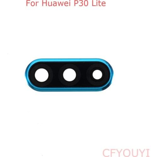 For Huawei P30 Lite Back Camera Lens Ring Cover with Glass Lens