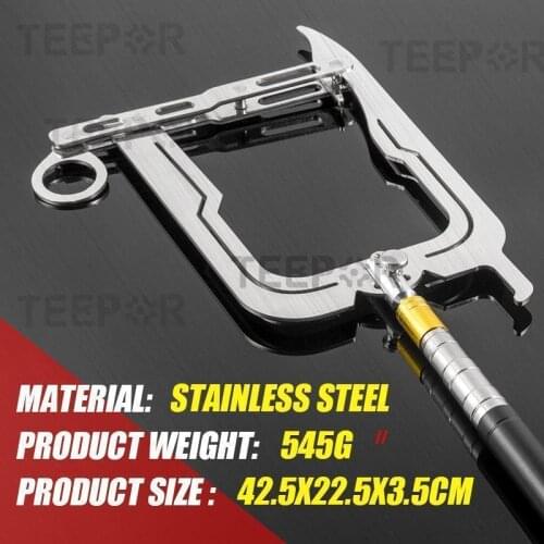 Teepor® Mooring Rope 2Type Threader Multi-Purpose Dock Hook Boat Telescopic Fishing Rod Fishing Pole Reel Fishing Accessories