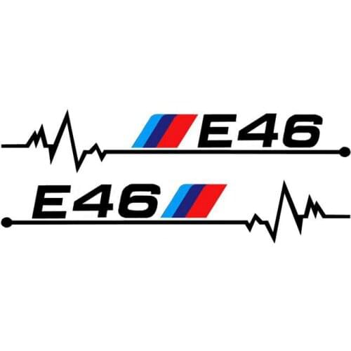 2 X Creative Decals Car Rearview Mirror Sticker & Decal Accessories for BMW E30 E34 E36 E39 E46 E60 E61 E87 E90 E83 F10 F20,12cm