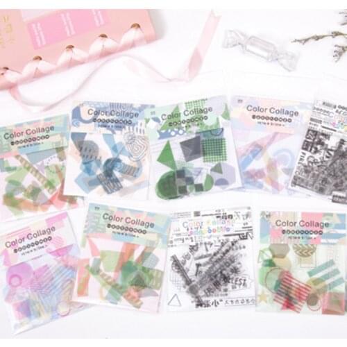 30 Pcs Geometric Pattern Stickers Set Journal Stickers For Planner Diy Crafts Diary