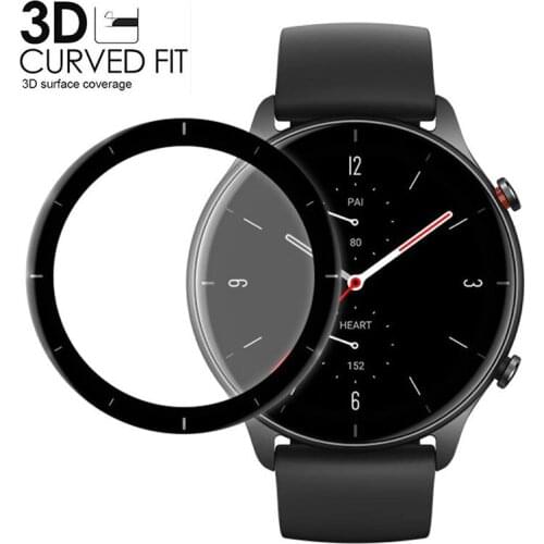 3D Curved Edge Soft Protective Film For Xiaomi Huami Amazfit GTR 2e GTR2 Full Cover Screen Protector Film