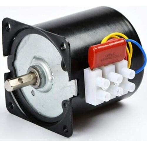 Free Shipping 1.5rpm-99rpm 220V AC 14W Gear Motor 60KTYZ Permanent Magnetic Synchronism Lage Snelheid Grote Koppel Kleine Motor