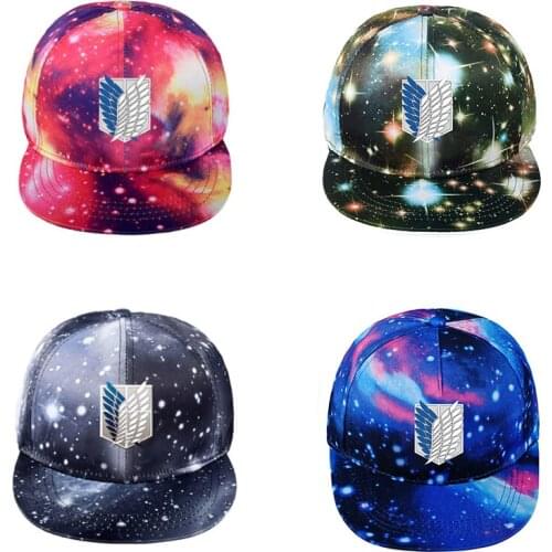 Anime Attack On Titan Snapback Baseball Cap Cartoon Wings Of Libery Men Women Casual Outdoor Hats Adult Hip Hop Hat Street Gift