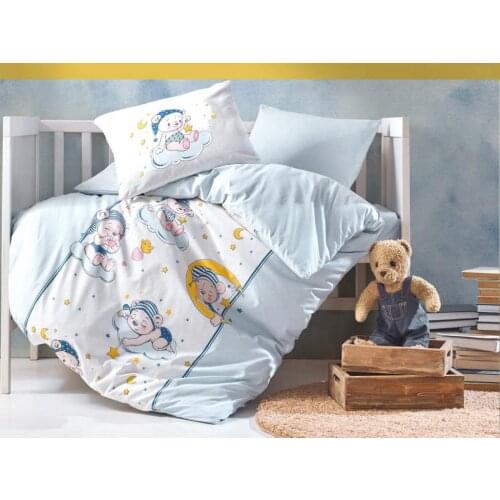 Cottonbox Bear Baby Duvet cover set Blue