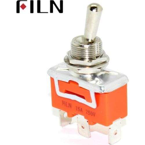 FILN 250V/15A 2 pins on off heavy duty auto boat toggle switch good quality rocker switch