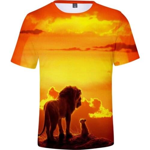 The Lion King Simba 3D Printed t shirt Kids Men Women High Quality t-shirt Harajuku Streetwear t shirts Teen Clothes