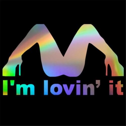 I'm lovin' it Sticker Motorcycle Car Vinyl Laptop Window Wall Truck Van Decal PC