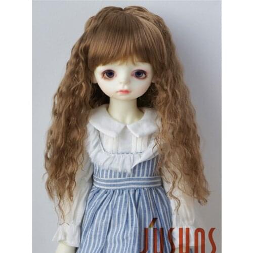 JD041 1/6 1/4 1/3 Long Wave Doll syntheitc mohair wigs Suir for size 6-7inch 7-8inch 8-9inch 9-10inch Doll Top BJD accessories