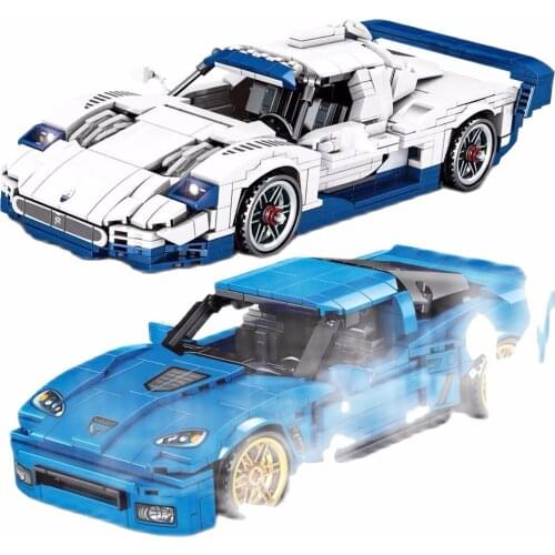 Car Building Blocks Super Racing Sports Vehicle Speed Champions Supercar model Bricks childrens toys DIY