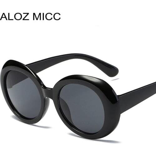 ALOZ MICC Luxury Round Sunglasses Women Brand Designer Classic Acetic Frame Men Women Round Multicolor Glasses Shades UV400 Q406