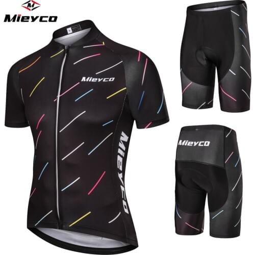 Mieyco Summer Cycling Clothing Men Set Bike Clothing Breathable Anti-UV Bicycle Wear/Short Sleeve Cycling Jersey Sets