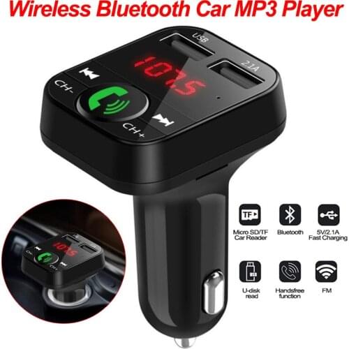 MP3 Player Car Handsfree Wireless Bluetooth Kit Car USB FM Modulator Car Accessories Car Electronics Stylish Player