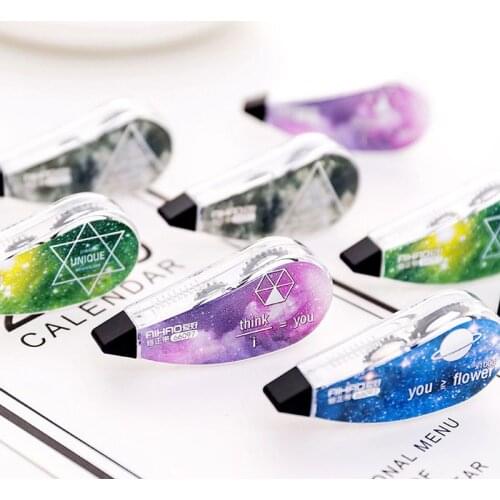 4Pcs Correction Tape Set Fantastic Star Sky Stationery Correcting Tool Student Gift School Supplies