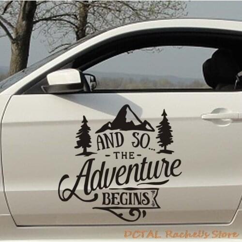 Hiking Mountain Car Sticker Decal Adventure Fuel Tank Cover Door Window Trunk Motorcycle Helmet Rocky