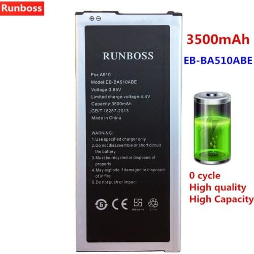 New 3500mAh Battery EB-BA510ABE For Samsung Galaxy A5 2016 Duos SM-A5100 SM-A510F SM-A510K SM-A510L SM-A510M SM-A510S A51 A510