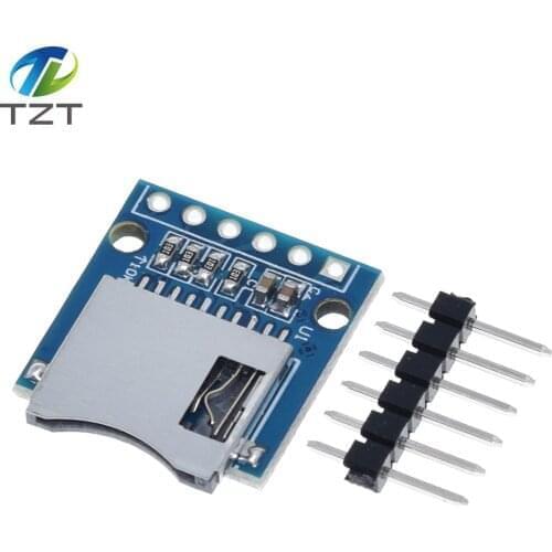 TZT Micro SD Storage Expansion Board Mini Micro SD TF Card Memory Shield Module With Pins for Arduino ARM AVR