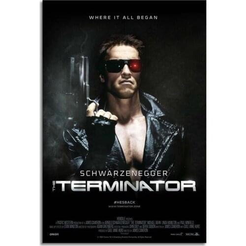 Terminator movie art poster print on canvas painting wall picture for living room decoration home decoration bedroom decoration