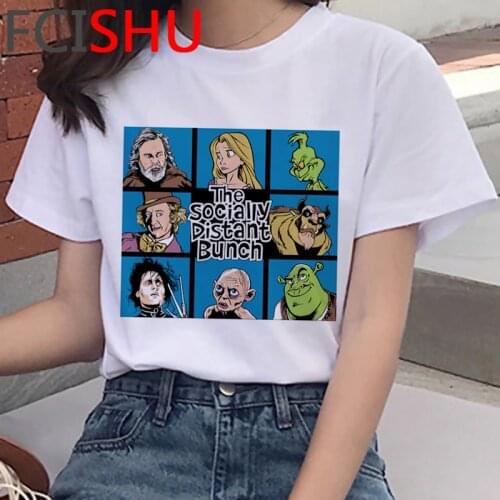 Grinch Christmas clothes female grunge couple clothes white t shirt top tees white t shirt aesthetic