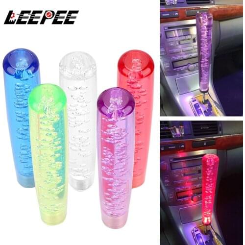 LEEPEE Crystal Bubble Car Shift Knob Stick Universal for Auto Manual Stick Gear Shifter Gear Shift Knob Car Accessories 25CM