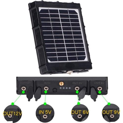Wild Wonders Solar Panel 14W -6V/9V/12V Panel Solar Charger, 8000mah Capacity,Solar Panel Kit,Photo-Trap/Hunting/Trail/Security