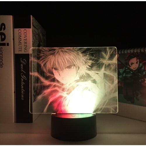 Two-Color Series Boy Sticking Out Finger 3D Lamp Visual Illusion Acrylic Light Guide Plate for Children Festival Birthday Gifts