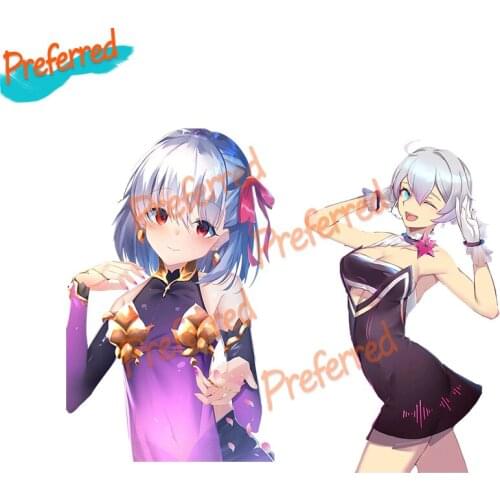 High Quality Magics Girl Car Stickers Anime Vinyl Stickers Decorative Waifu Cartoon Decal Waterproof PVC