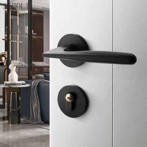 Postmodern Split Door Lock Bedroom Wooden Door Lock Room Set Household Universal Indoor Silent Magnetic Room Door Lock