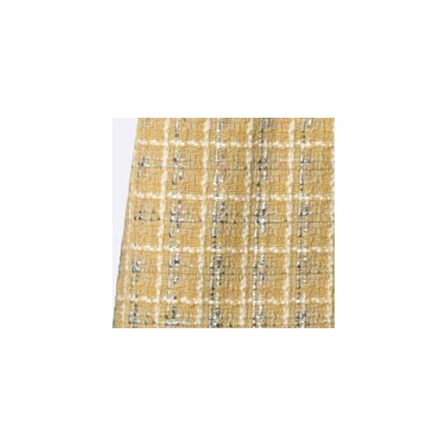 2020 Spring and Summer New Plaid Denim Stitching Button High Waist Tweed A-line Half Skirt Women