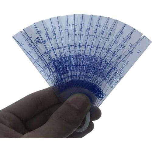 0.05-1.5-2.0-3mm 18pcs 20pcs (Taiwan) Thickness Plastic Plug Feeler Gauge Gap Filler Measuring Tool With PVC Sheet