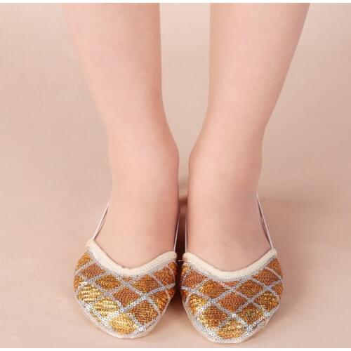 2018 1 Pair Belly Dancing Shoes Dance Accessories Toe Pads Gold Protector Professional Ballet Dance Socks 7 Colour