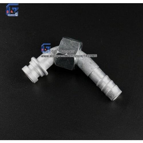 #10 13mm Barbed Fitting 90 Degree O-Ring Female Thread M24x1.5 for A/C Air Conditioning Reduced Barrier Hose 5/8