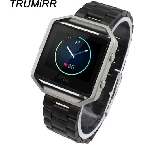 23mm Stainless Steel Watchband for Fitbit Blaze Smart Fitness Watch Strap Buckle Band Bracelet with Tool and Quick Release Pins
