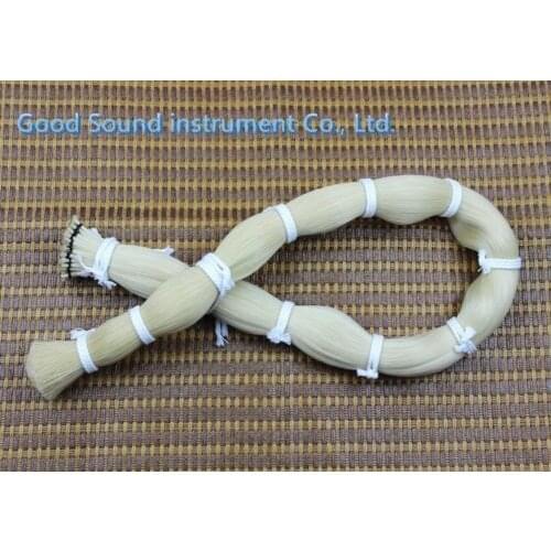 250g violin viola cello Mongolia natural white bow hair horse tail 80-85cm