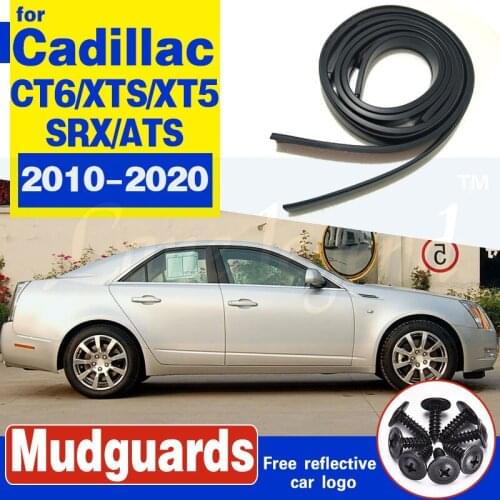 4pcs Universal Car Truck Carbon Fiber Rubber Wheel Eyebrow Protector Lip Sticker Trim Fender Flare Anti-scratch fit for Cadillac