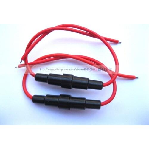 50 Pcs 5x20mm Fuse Holder in Line Screw Type with Wire