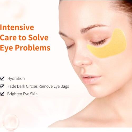 BREYLEE 8 Pair=16 Sticker Soft VITAMIN C Eye Mask Age Remove Aging Eye Dark Moisturizing hydration Anti Bag Wrink Serum Patches