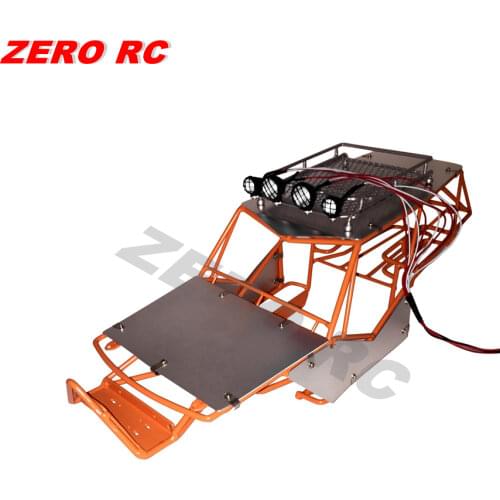 1/10 RC AXIAL WRAITH All Metal FRAME BODY ROLL CAGE WITH ROOF RACK AND ALLOY SHEETS