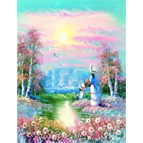 A5425 11CT/14CT/18CT/25CT/28CT Oil tea patterns Counted Cross Stitch DIY Cross Stitch Kits Embroidery Needlework Sets