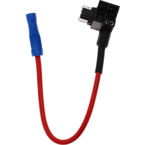 Car Fuse Tap Adapter with 10A Micro Mini Standard ATM Blade Fuse 3 Size Fuse Holder Add-a-circuit Universal 12V Size